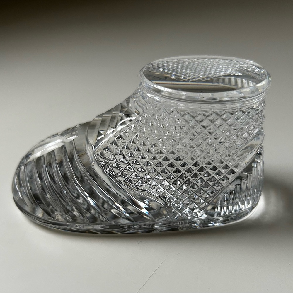 Waterford Crystal Baby Boot paperweight
